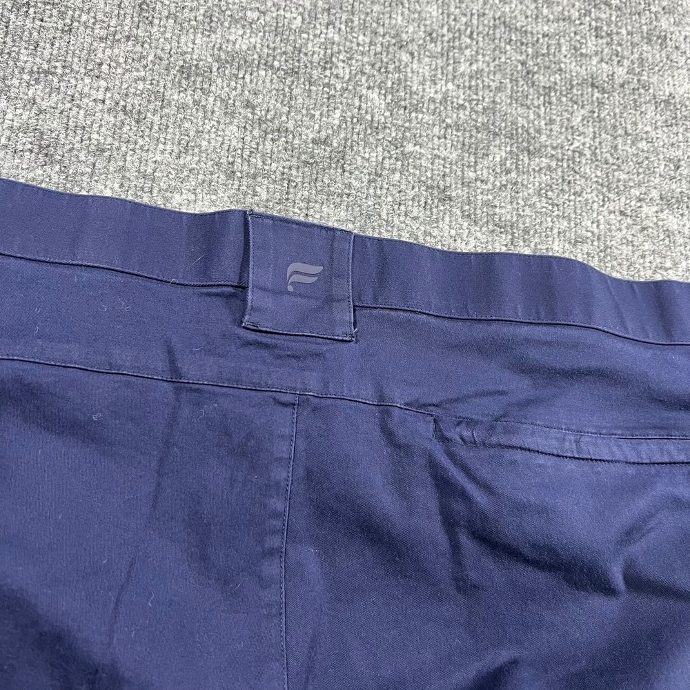 Fabletics Mens Navy Blue Pants 44x34‎ Golf Casual Chino Flat Front